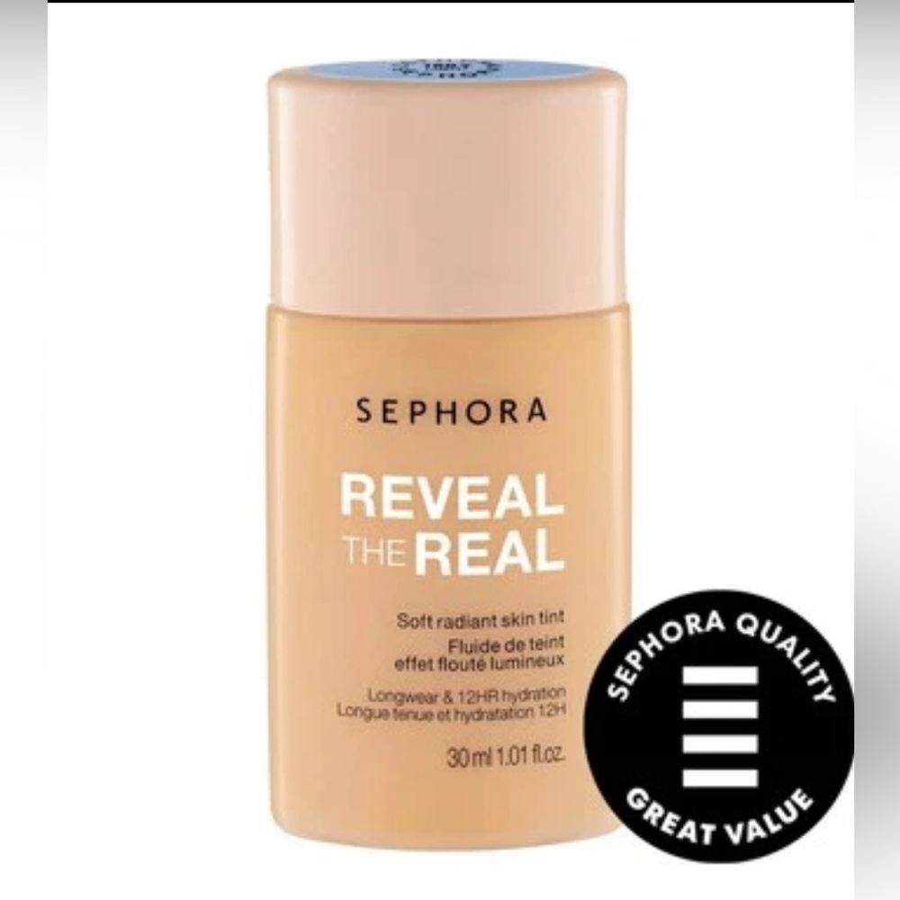 SEPHORA Reveal The Real 12HR Soft Radiant Skin Tint~SHADE 150Y~Sealed~Full Size